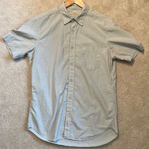 Excellent condition gray Burberry Brit mens medium button up T